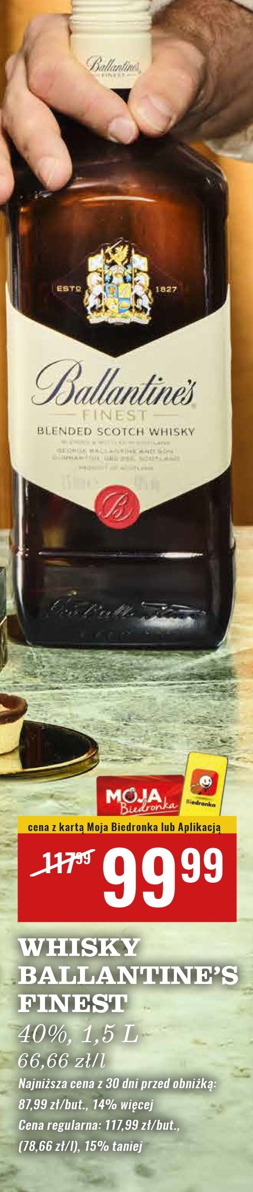 Whisky Ballantine's finest promocja w Twój Market