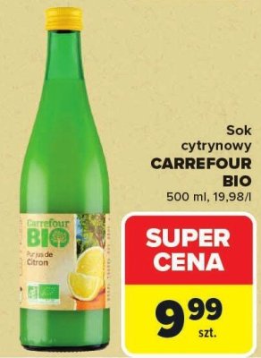 Sok cytrynowy CARREFOUR BIO promocja w Carrefour Market