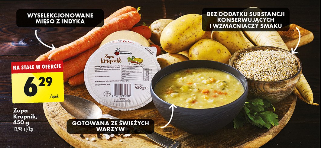 Zupa krupnik Biedronka promocja