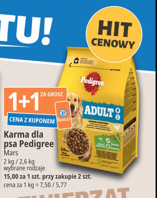 Karma dla psa kurczak Pedigree vital promocja