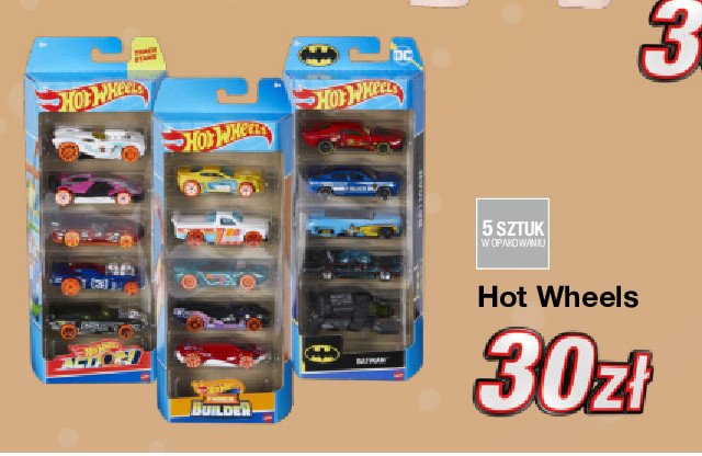 Zestaw aut hot wheels Mattel promocja