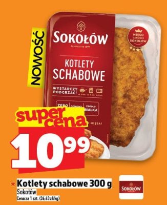 Kotlety schabowe Sokołów 300 g promocja w TOPAZ