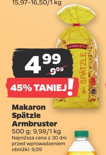 Makaron spaetzle Armbruster promocja