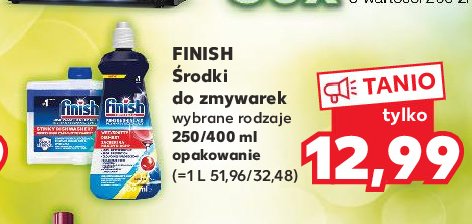 P艂yn do zmywarek regular Finish do czyszczenia zmywarek promocja
