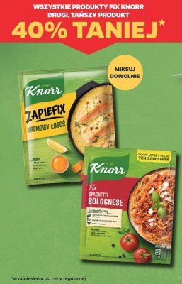 Zapiefix Knorr drugi -40% taniej promocja w Netto