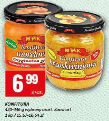 Konfitura M**K wybrane rodzaje promocja w Chorten