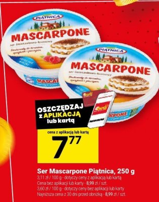Ser Mascarpone Piątnica promocja w Twój Market