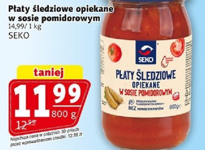 Płaty śledziowe opiekane w sosie pomidorowym promocja w Prim Market