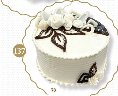 Tort standardowy nr 137 z białymi różami promocja w TOPAZ