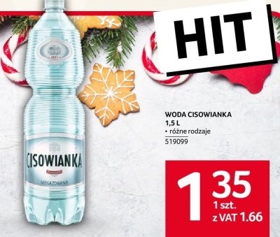 Woda Cisowianka 1.5 L różne rodzaje promocja w Selgros