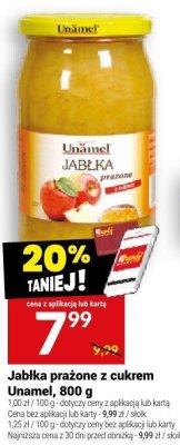 Jabłka prażone z cukrem Unamel, 800 g promocja w Twój Market