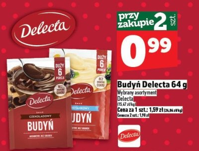 Budyń Delecta 64 g promocja w TOPAZ