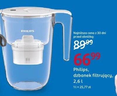 Dzbanek filtrujący, 2,6 l promocja w Rossmann