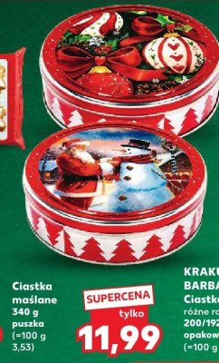 Ciastka maślane 340g  promocja w Kaufland