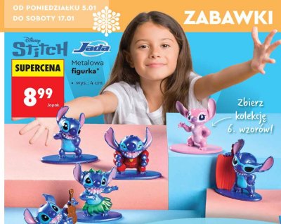 Metalowa figurka Disney Stitch wys. 4 cm promocja w Biedronka