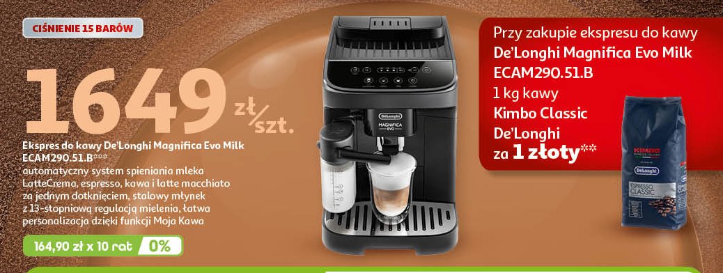 Ekspres do kawy ecam290.51.b De'longhi promocja