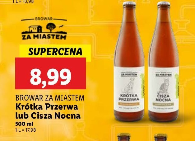 Piwo cisza nocna Browar za miastem promocja
