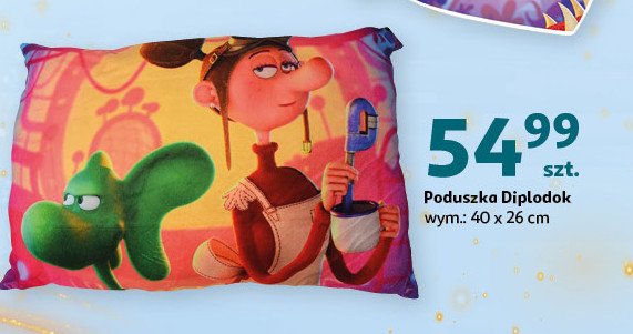 Poduszka diplodok 40 x 26 cm promocja w Auchan