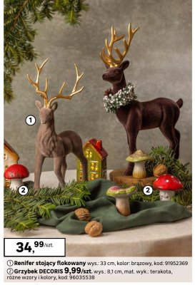 Grzybek DECORIS 8,1 cm, mat. wyk.: terakota, różne wzory i kolory promocja w Leroy Merlin