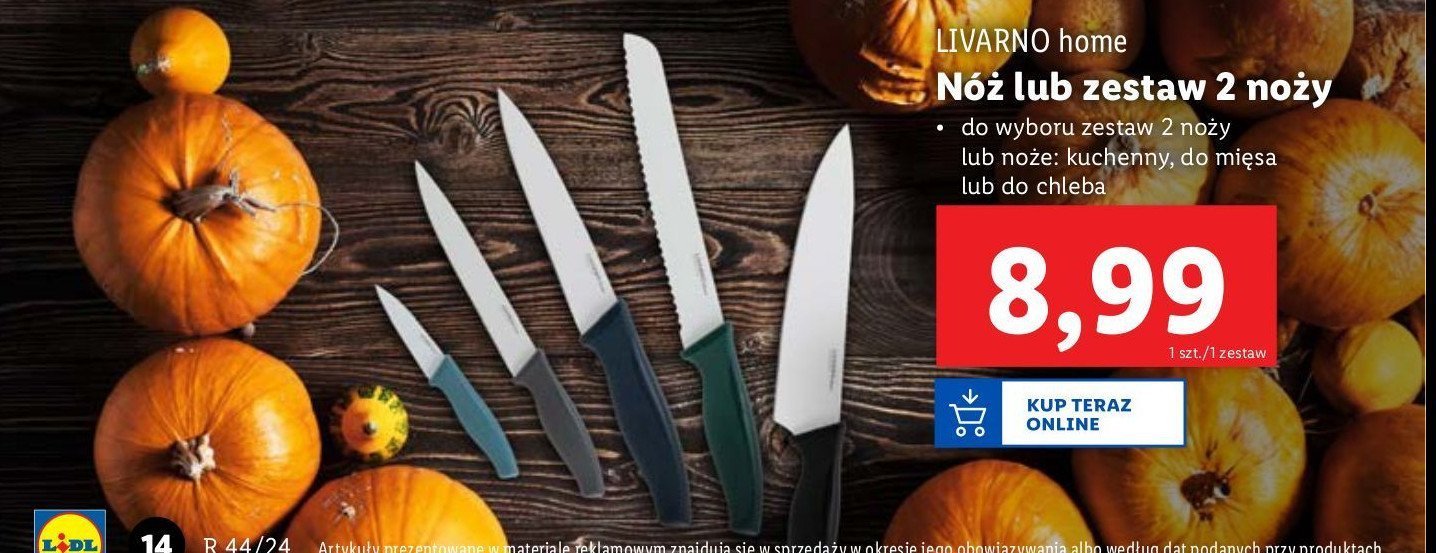 Nóż do chleba LIVARNO HOME promocja