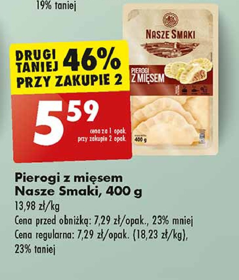 Pierogi z mięsem Nasze smaki promocja