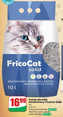 Żwirek dla kota bentonitowy Solid 10 l promocja w Dino