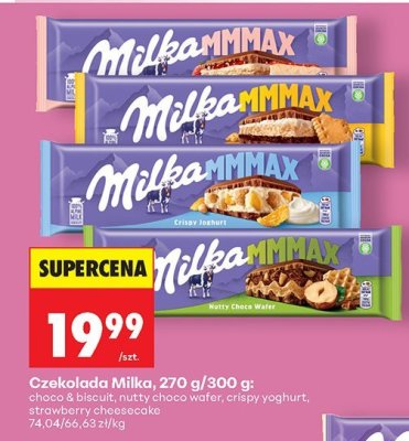 Czekolada crispy yoghurt, 300 g promocja w Biedronka