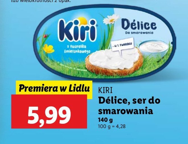 Serek do smarowania delice Kiri promocja