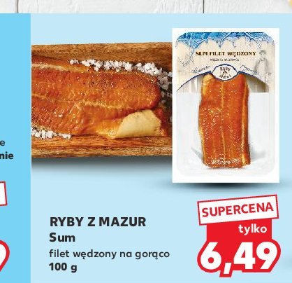 Sum w臋dzony na gor膮co filet Ryby z mazur promocja