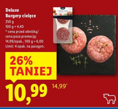 Burgery cielęce promocja w Lidl