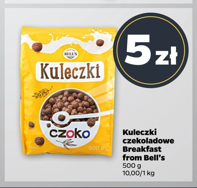 Płatki kuleczki czekoladowe Bell's promocja