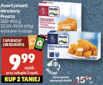Asortyment mrożony Frosta promocja w Delikatesy Centrum