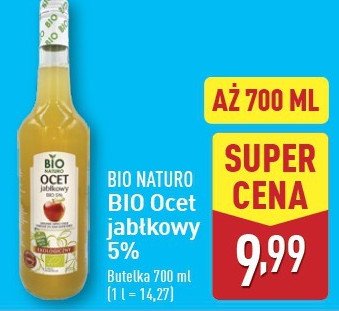 Ocet jabłkowy 5 % Bio naturo promocja