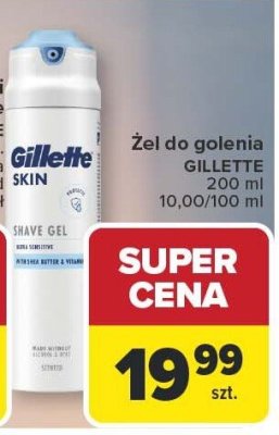 Żel do golenia GILLETTE SKIN promocja w Carrefour