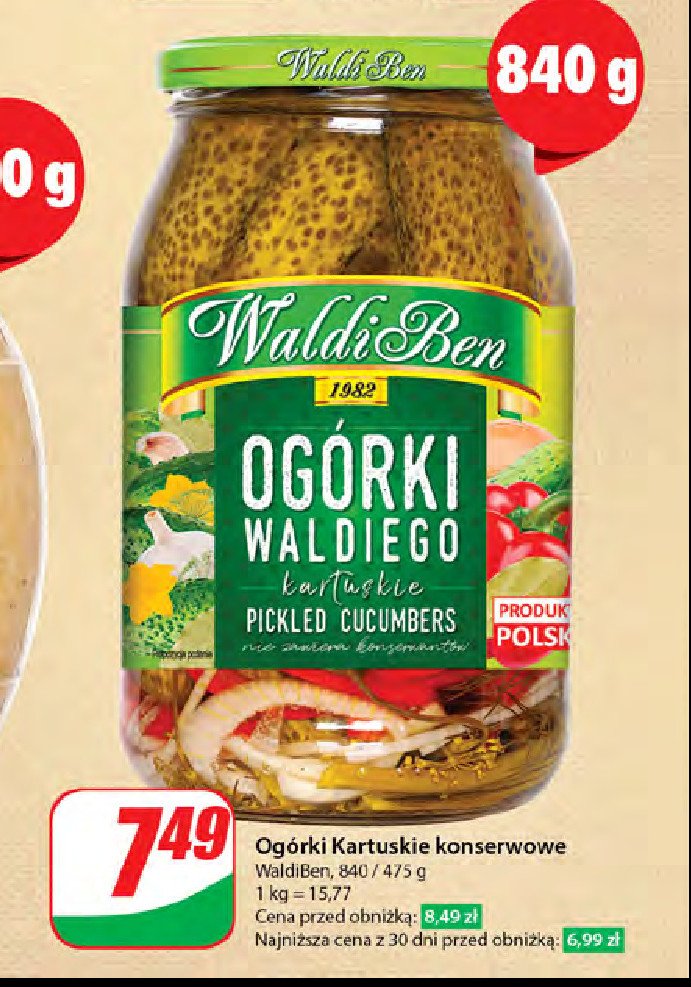 Ogórki waldiego Waldiben promocja