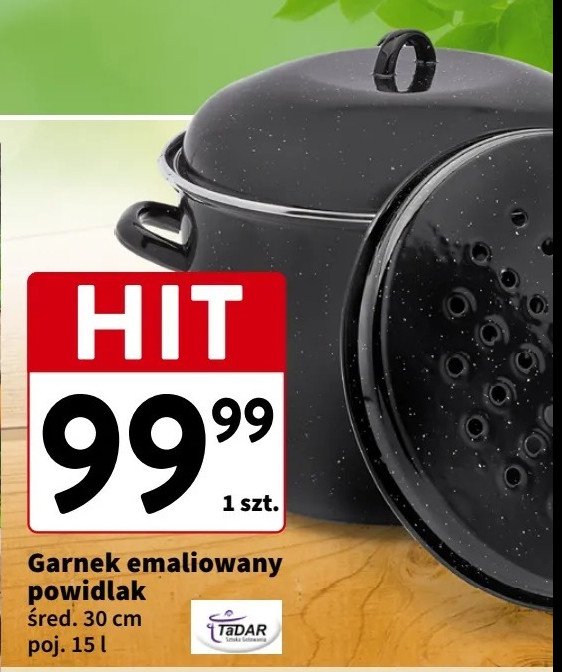 Garnek powidlak emaliowany 30 cm Tadar promocja