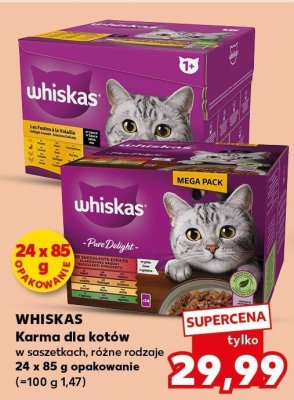 Karma dla kotów w saszetkach, różne rodzaje 24 x 85 g opakowanie promocja w Kaufland