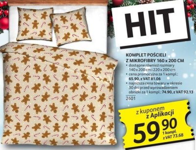 Komplet pościeli z mikrofibry 160x200 cm promocja w Selgros