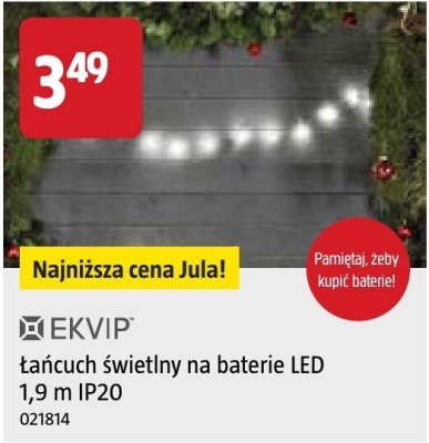 Łańcuch świetlny na baterie LED 1,9 m IP20 promocja w Jula