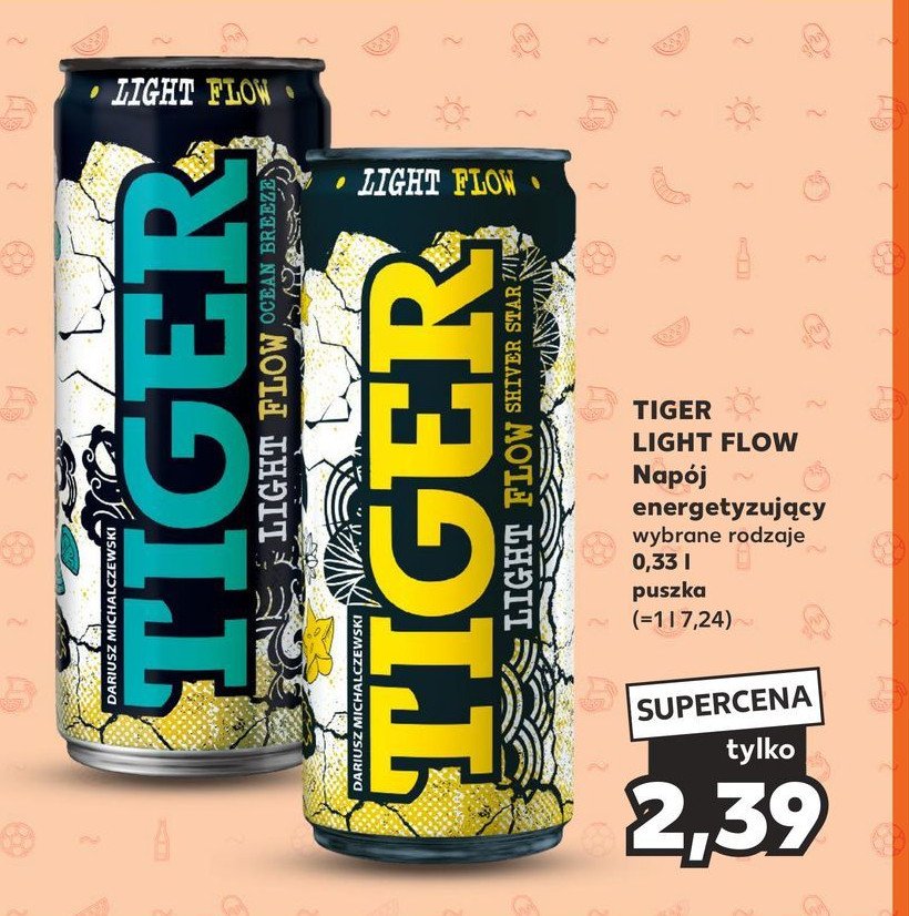 Napój shiver star Tiger energy drink promocja