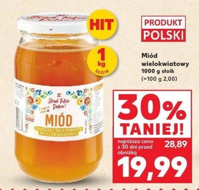 Miód wielokwiatowy  promocja w Kaufland