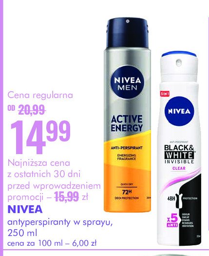 Antyperspirant Nivea men active energy promocja