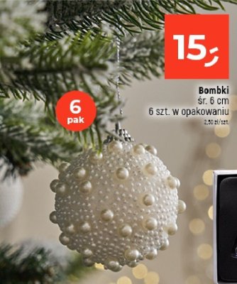 Bombki śr. 6 cm promocja w Dealz