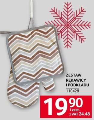 Zestaw rękawicy i podkładki promocja w Selgros