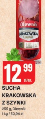 Sucha krakowska z szynki Olewnik promocja w Chorten