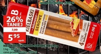 Kie艂baski bekonowo-serowe Jbb ba艂dyga promocja