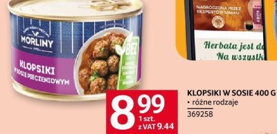 Klopsiki w sosie Morliny różne rodzaje promocja w Selgros