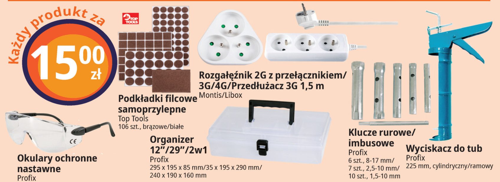 Klucze imbusowe 1.5-10 mm Profix promocja