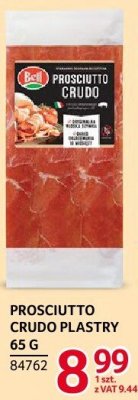Prosciutto Crudo plastry Bell 65g promocja w Selgros