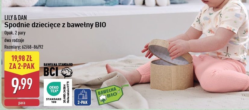 Szorty dziewczęce Lily & dan promocja w Aldi